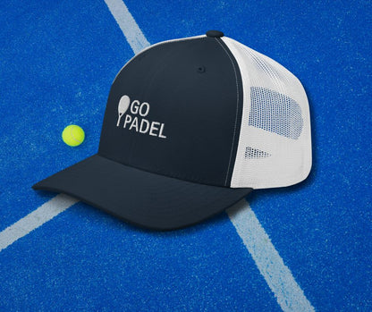 Casquette brodée "GO PADEL" Coupe parfaite et maille respirante | Style sportif & décontracté | Réglable – pour les matchs à haute intensité