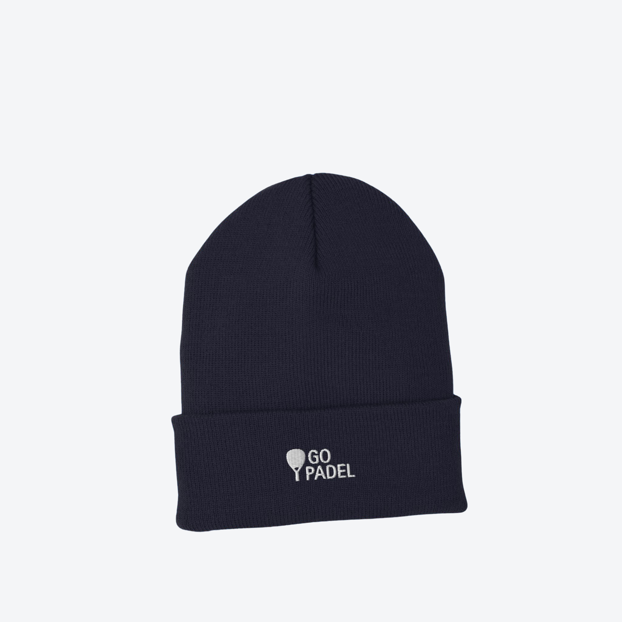 Bonnet à revers broderie blanche GO PADEL